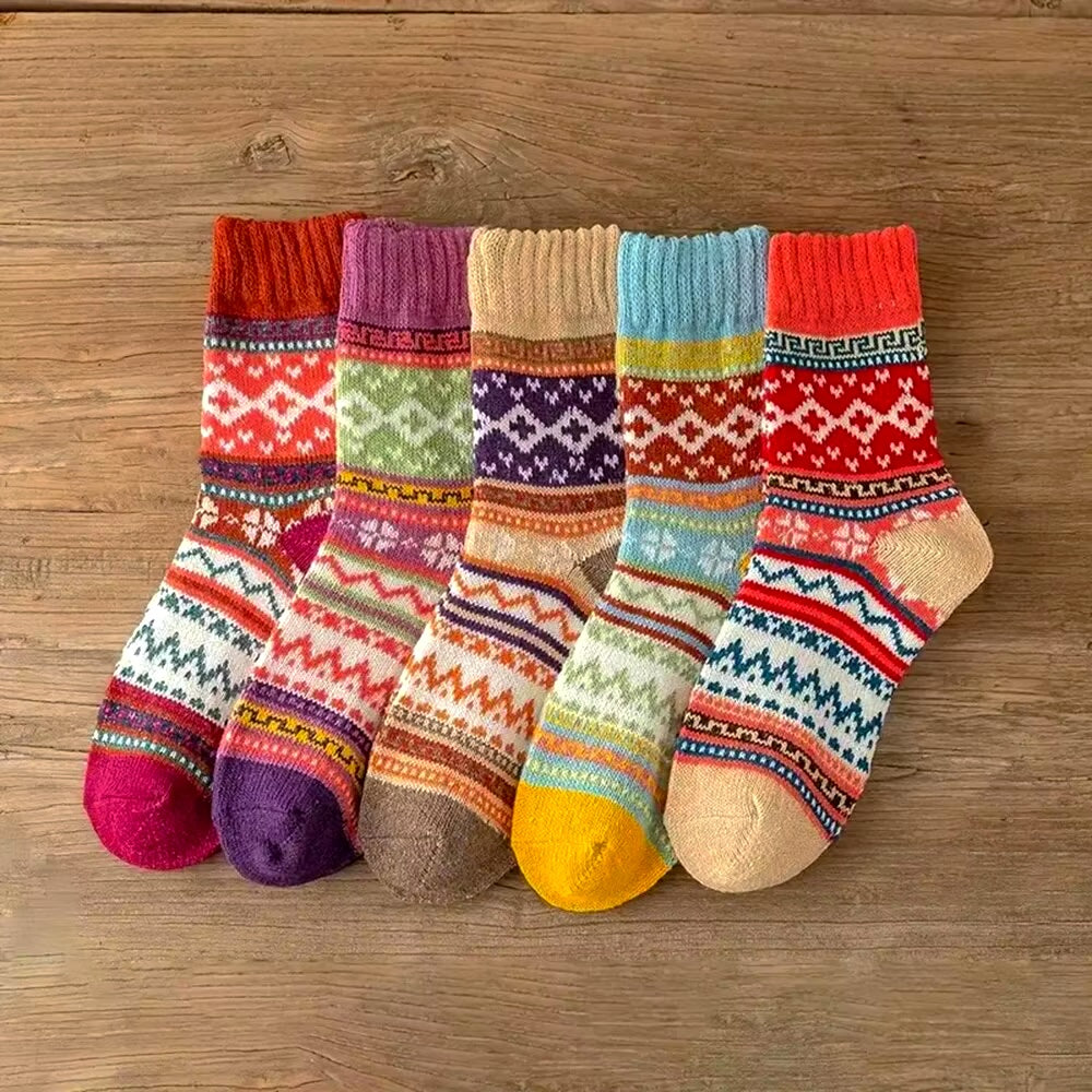 Cozy Socks Pack - 5 pairs mixed colors